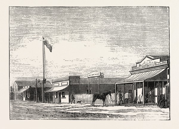 GEORGETOWN, SOUTH AUSTRALIA, ENGRAVING 1876