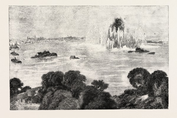 DESTRUCTION OF HELL GATE, NEW YORK, 7.-FLOOD ROCK. 8. -HALLETT'S POINT. 9.-BOUNTY'S COVE.,