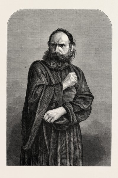 THE OBERAMMERGAU PASSION PLAY: GEORGE LECHNER (JUDAS), BAVARIA, BAYERN, GERMANY, 1870