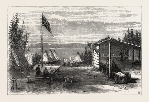 THE RED RIVER EXPEDITION: HEADQUARTERS, THUNDER BAY, 1870, CANADA