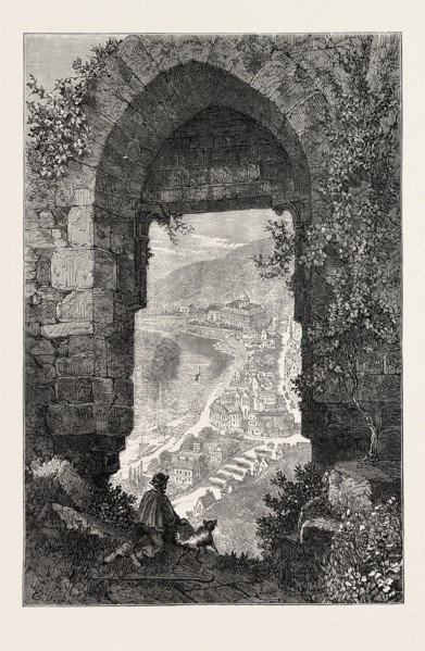 VIEW OF LES ANDELYS ON THE SEINE, FRANCE, 1870
