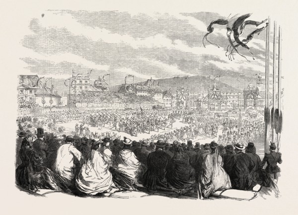 VINEDRESSERS' FETE AT VEVEY, SWITZERLAND, 1865