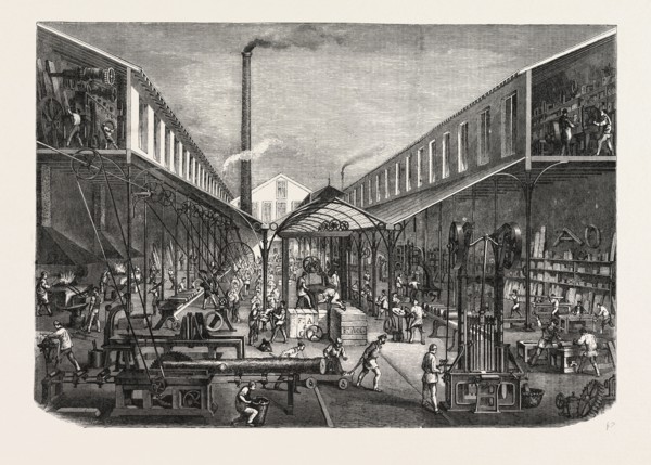 FRENCH WORKSHOPS; MESSRS. F. ABBEY AND COMPANY'S TOOL AND MACHINE MANUFACTORY, PARIS, FRANCE, 1865
