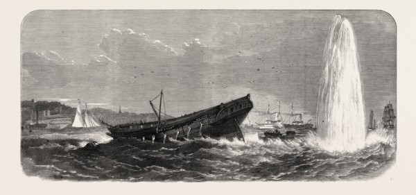 EXPERIMENTS WITH TORPEDOES IN MEDWAY, UK: BLOWING UP OF THE TERPSICHORE, EXPLOSION OF ONE OF THE