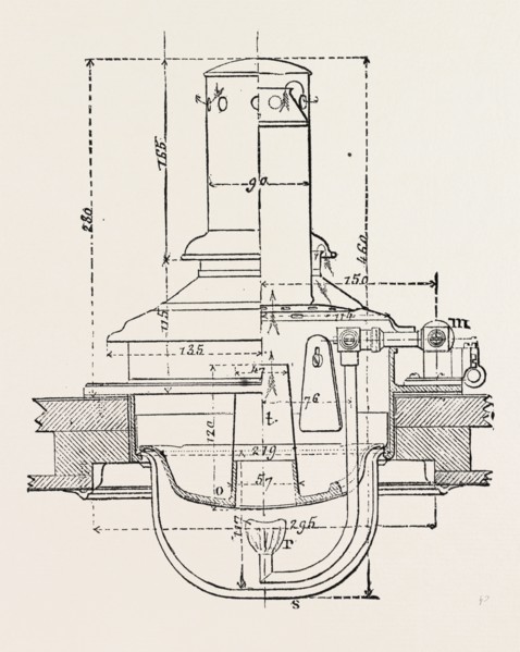 COMPRESSED OIL GAS FOR LIGHTING CARS, STEAMBOATS, AND BUOYS: CAR LAMP, 1882