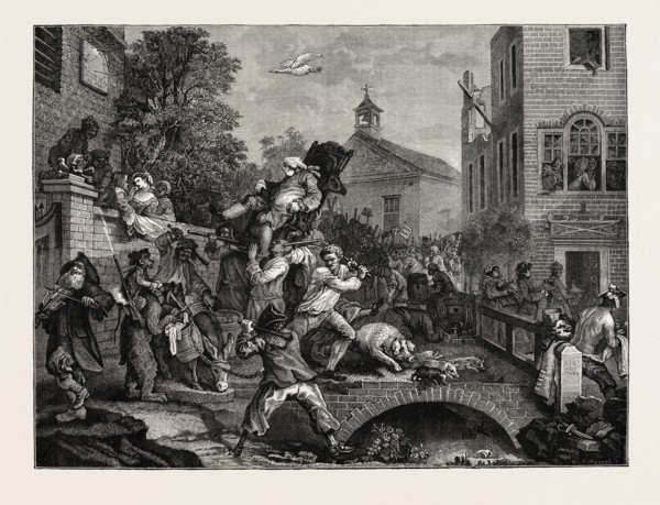 A PARLIAMENTARY ELECTION THE EIGHTEENTH CENTURY: CHAIRING A MEMBER, UK