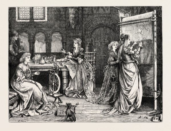 NEEDLEWORK IN THE OLDEN TIME: LADIES AT TAPESTRY WORK