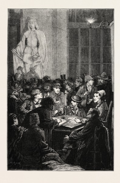 THE CARLIST REVOLT IN SPAIN: ENROLLING VOLUNTEERS FOR THE FEDERAL BATTALION UNDER THE PORTICO OF