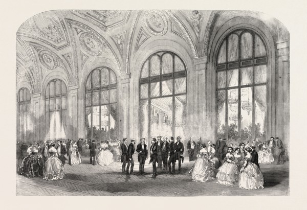 THE AMERICAN BALL, HOTEL DU LOUVRE, PARIS, FRANCE, 1856