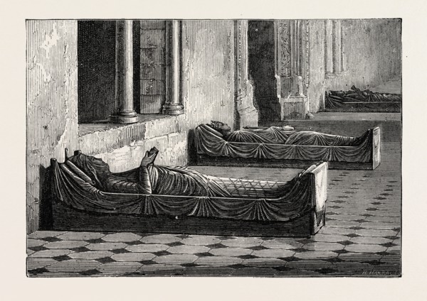 THE ROYAL TOMBS, FONTEVRAULT, FRANCE, 1871
