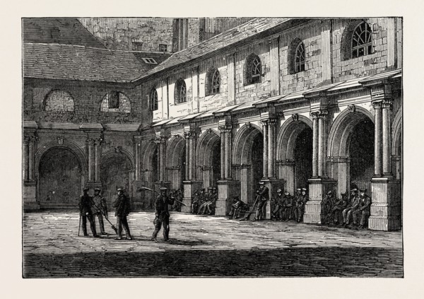 THE CLOISTERS, FONTEVRAULT, FRANCE, 1871