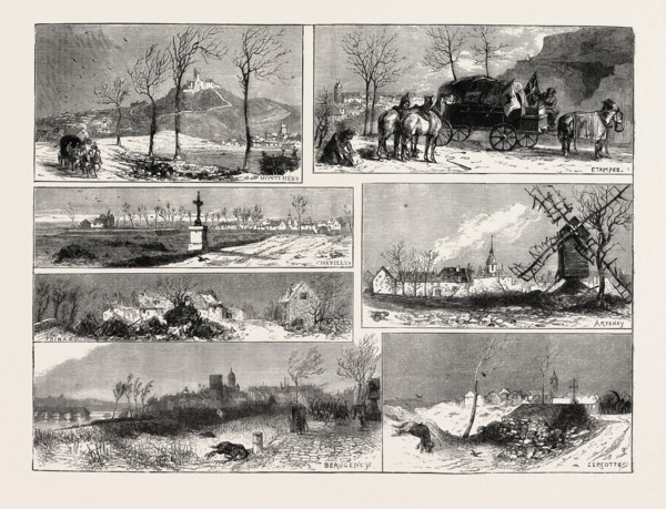THE FRANCO-PRUSSIAN WAR: TWO HUNDRED MILES THROUGH FRANCE ON A LIMBER WAGGON, CERCOTTES, BEAUGENCY,