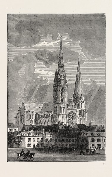 CHARTRES CATHEDRAL, FRANCE, 1871