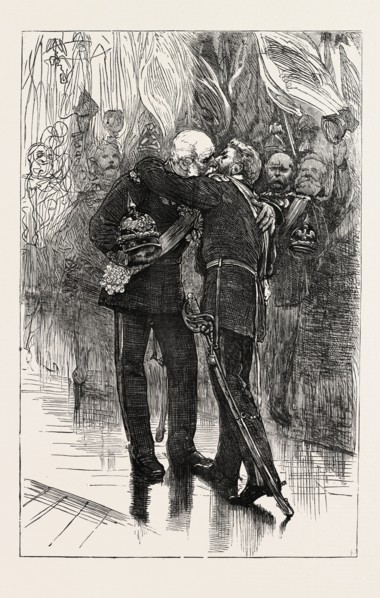 THE FRANCO-PRUSSIAN WAR: THE SALLE DES GLACES, VERSAILLES, JANUARY 18-19, FRANCE, 1871: MORITURI TE