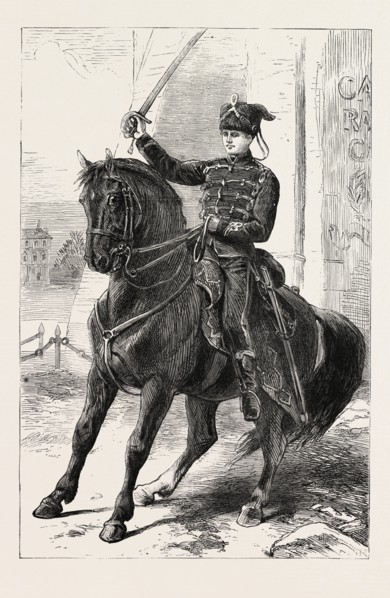 THE FRANCO-PRUSSIAN WAR: THE FIRST GERMAN IN PARIS, FRANCE, 1871