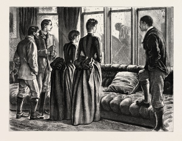 DRAWN BY GEORGE DU MAURIER, THE MYSTERY, INTERIOR.  George Louis Palmella Busson du Maurier, French