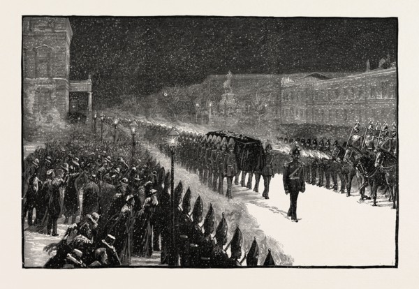 THE REMOVAL OF THE LATE EMPEROR'S BODY FROM THE PALACE TO THE CATHEDRAL, THE DEATH OF THE LATE
