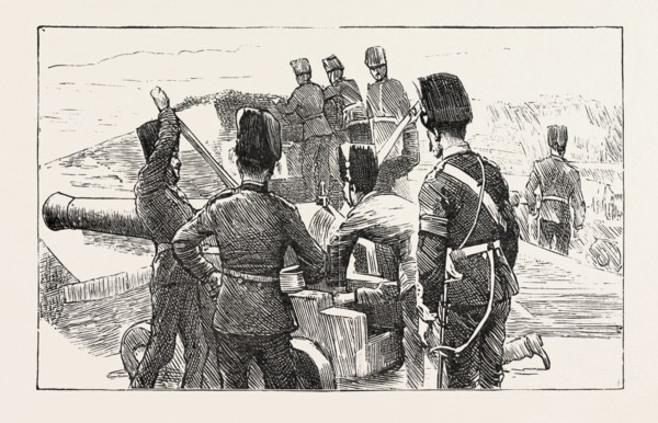 MANOEUVRES AT PORTSMOUTH, REPELLING THE ATTACK ON HAYLING ISLAND, UK, britain, united kingdom, u.k