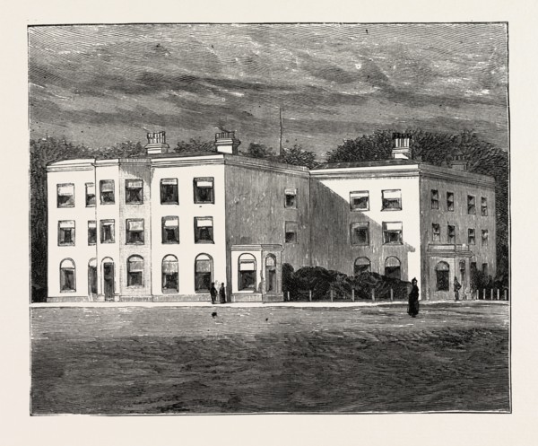 VAYNOL HALL, THE RESIDENCE OF MR. ASSHETON SMITH, 1888 engraving