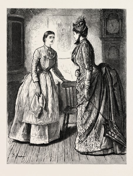 DRAWN BY GEORGE DU MAURIER, THE LADY.  George Louis Palmella Busson du Maurier, French born,