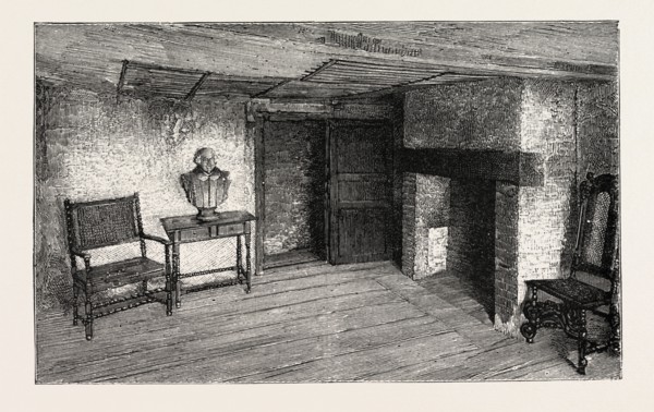 ROOM IN WHICH SHAKESPEARE WAS BORN, STRATFORD-ON-AVON, UK, britain, united kingdom, u.k., great