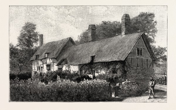 ANNE HATHAWAY'S COTTAGE AT SHOTTERY, NEAR STRATFORD-ON-AVON, UK, britain, united kingdom, u.k.,