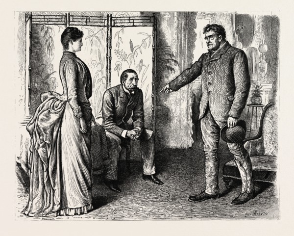 DRAWN BY GEORGE DU MAURIER, INTERIOR.  George Louis Palmella Busson du Maurier, French born,