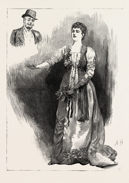 ARIANE, Mrs. Bernard-Beere  ARIANE AT THE OPERA Comique, play in london, UK, britain, united