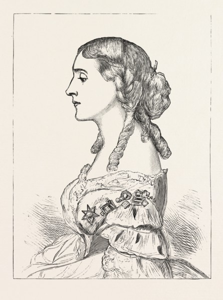 THE LATE EMPRESS AUGUSTA OF GERMANY, engraving 1890