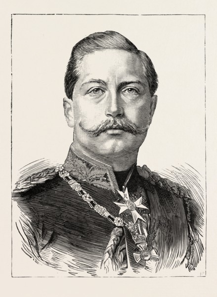 H.I.M. WILLIAM II., GERMAN EMPEROR, engraving 1890