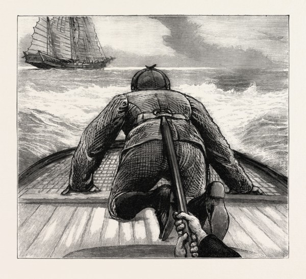 FROM HONG KONG TO MACAO IN A TORPEDO BOAT, FIXING AN UNSHIPPED GRATING UNDER DIFFICULTIES,