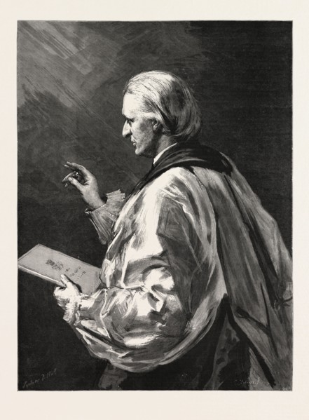 REV. EDWARD WHITE BENSON, ARCHBISHOP OF CANTERBURY, engraving 1890, UK, U.K., Britain, British,