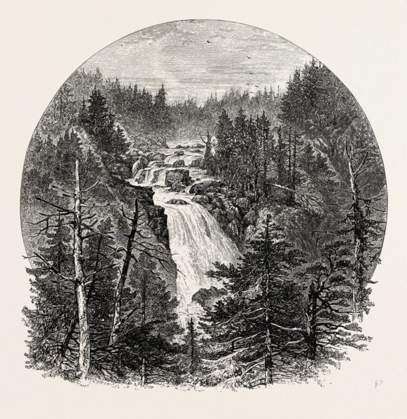 Pont d'Espagne, THE PYRENEES, FRANCE, 19th century engraving