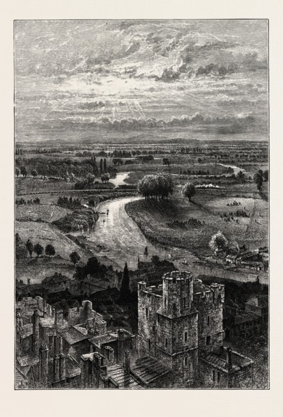 THE THAMES VALLEY, FROM THE ROUND TOWER, UK, U.K., Britain, British, Europe, United Kingdom, Great