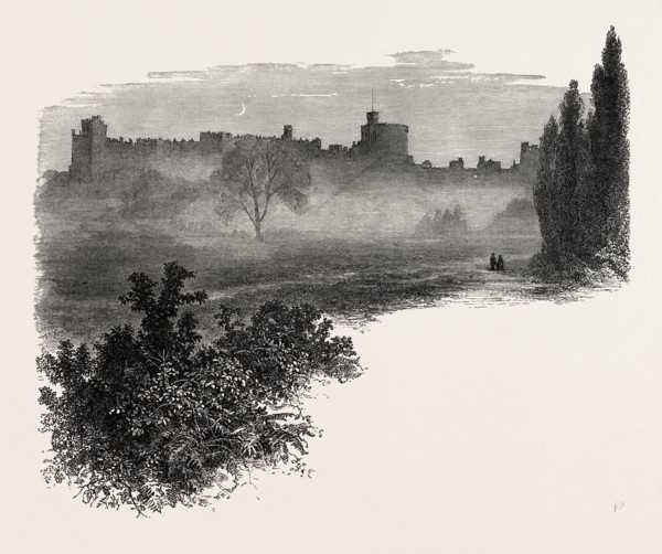The castle from the Home Park, Windsor, UK, U.K., Britain, British, Europe, United Kingdom, Great