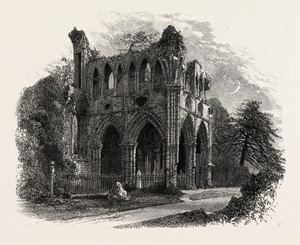 Sir Walter Scott's Tomb, Dryburgh Abbey, Edinburgh and the South Lowlands, Scotland, Great Britain,