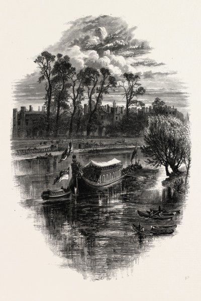 A GALA DAY AT HAMPTON COURT, SCENERY OF THE THAMES, UK, U.K., Britain, British, Europe, United
