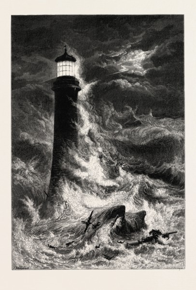 EDDYSTONE LIGHTHOUSE, the south coast, UK, U.K., Britain, British, Europe, United Kingdom, Great