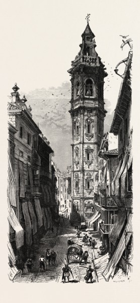 Valencia, Spain, 19th century engraving