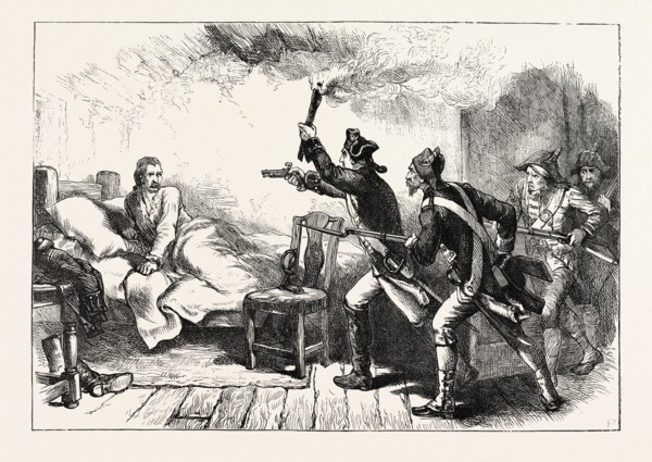 ARREST OF GENERAL PRESCOTT, US, USA, 1870s engraving