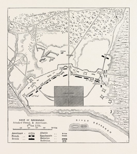 PLAN OF THE POSITION BEFORE SAVANNAH, UNITED STATES OF AMERICA; SIEGE OF SAVANNAH, US, USA, 1870s