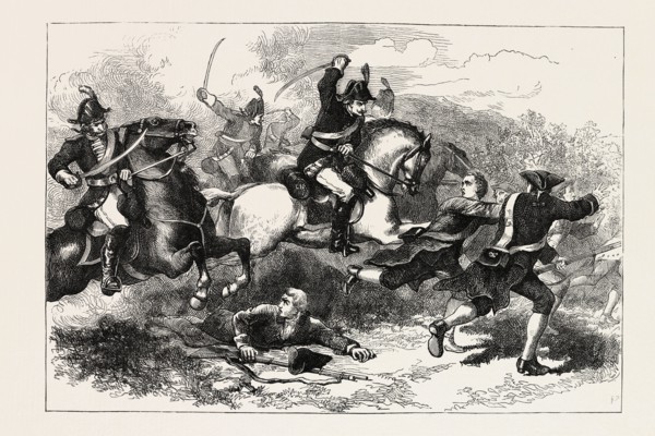 ROUT OF THE LOYAL RECRUITS, 1870s engraving