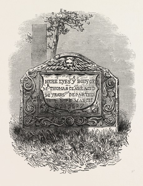 TOMB OF THE MATE OF THE MAYFLOWER, which was the ship that in 1620 transported 102 English