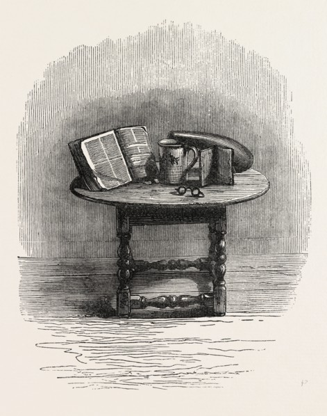 BIBLE BROUGHT OVER IN THE MAYFLOWER, IN PILGRIM HALL, NEW PLYMOUTH, UNITED STATES OF AMERICA, US,