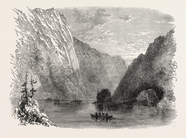 VIEW IN DELAWARE, UNITED STATES OF AMERICA, US, USA, 1870s engraving