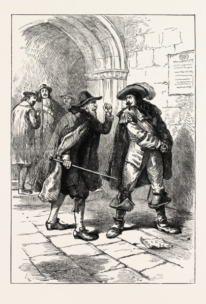 RANDOLPH THREATENED, 1870s engraving