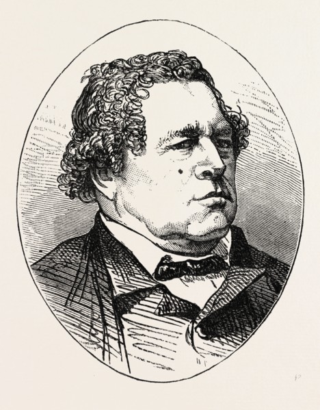 GEORGE SMITH, COUSIN OF THE PROPHET, US, USA, 1870s engraving