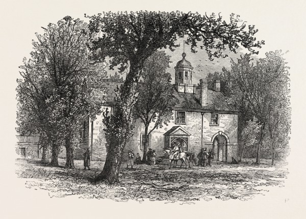 FAIRFAX COURT HOUSE, UNITED STATES OF AMERICA, US, USA, 1870s engraving