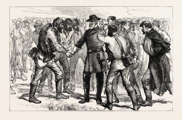 GENERAL LEE'S FAREWELL TO HIS SOLDIERS, AMERICAN CIVIL WAR, UNITED STATES OF AMERICA, US, USA,
