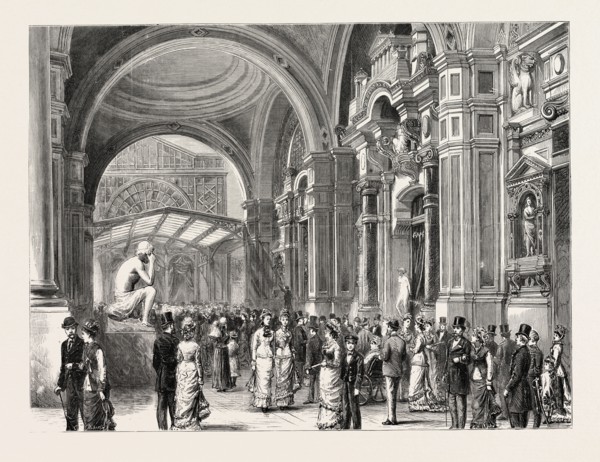THE PARIS EXHIBITION â€î ONE OF THE TRANSVERSE AVENUES, ENTRANCE TO THE FRENCH FINE ART COURT,
